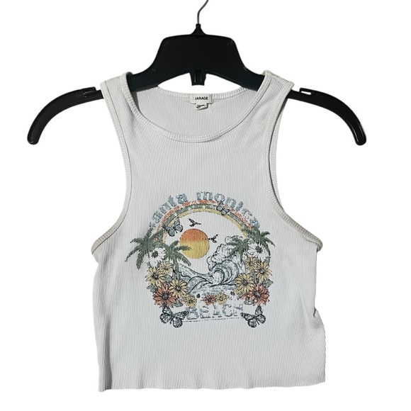 Garage Santa Monica Beach Tank Top - White (Size XS) - Picture 2 of 3